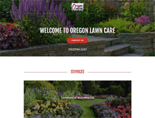 Tablet Screenshot of oregonlawncare.com